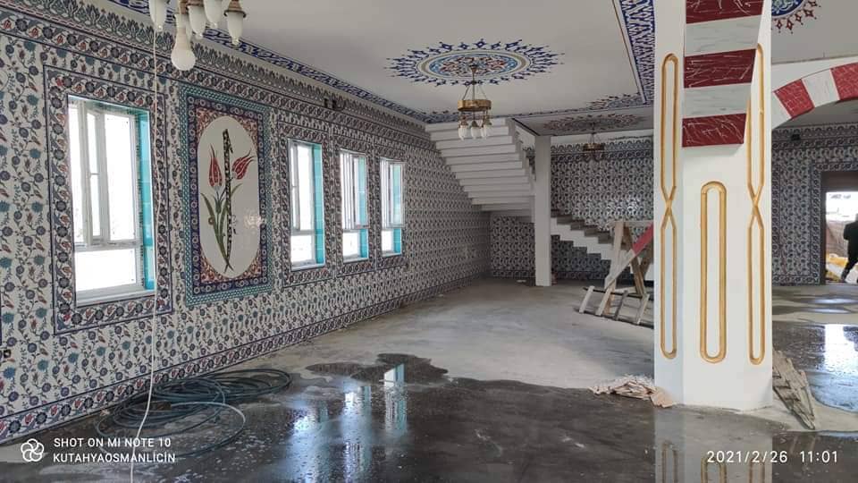 Cami Çini Duvar Kaplama