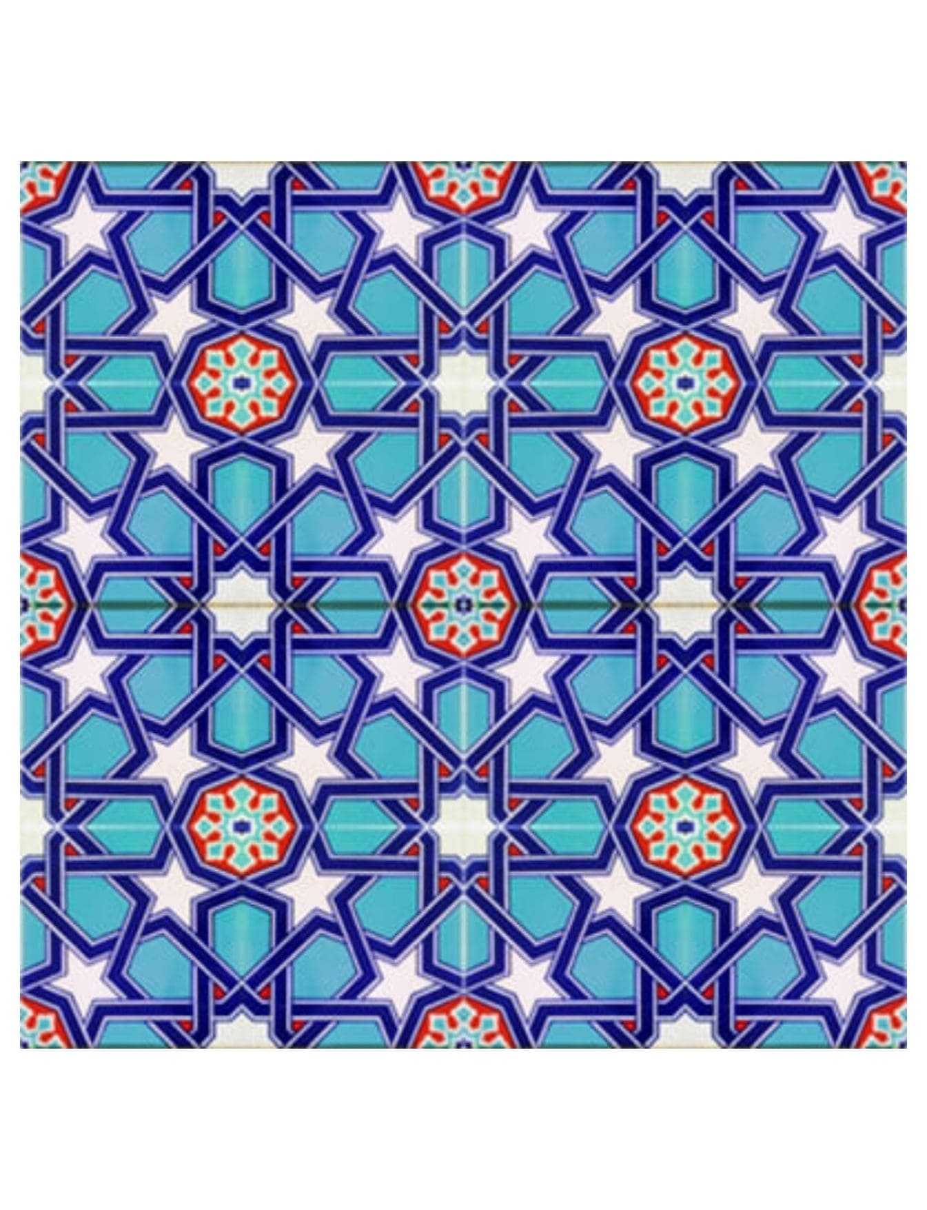 Çini Seramik Karo 20x20 -16, Cami Çini Modelleri, Kütahya Çini Dekor,