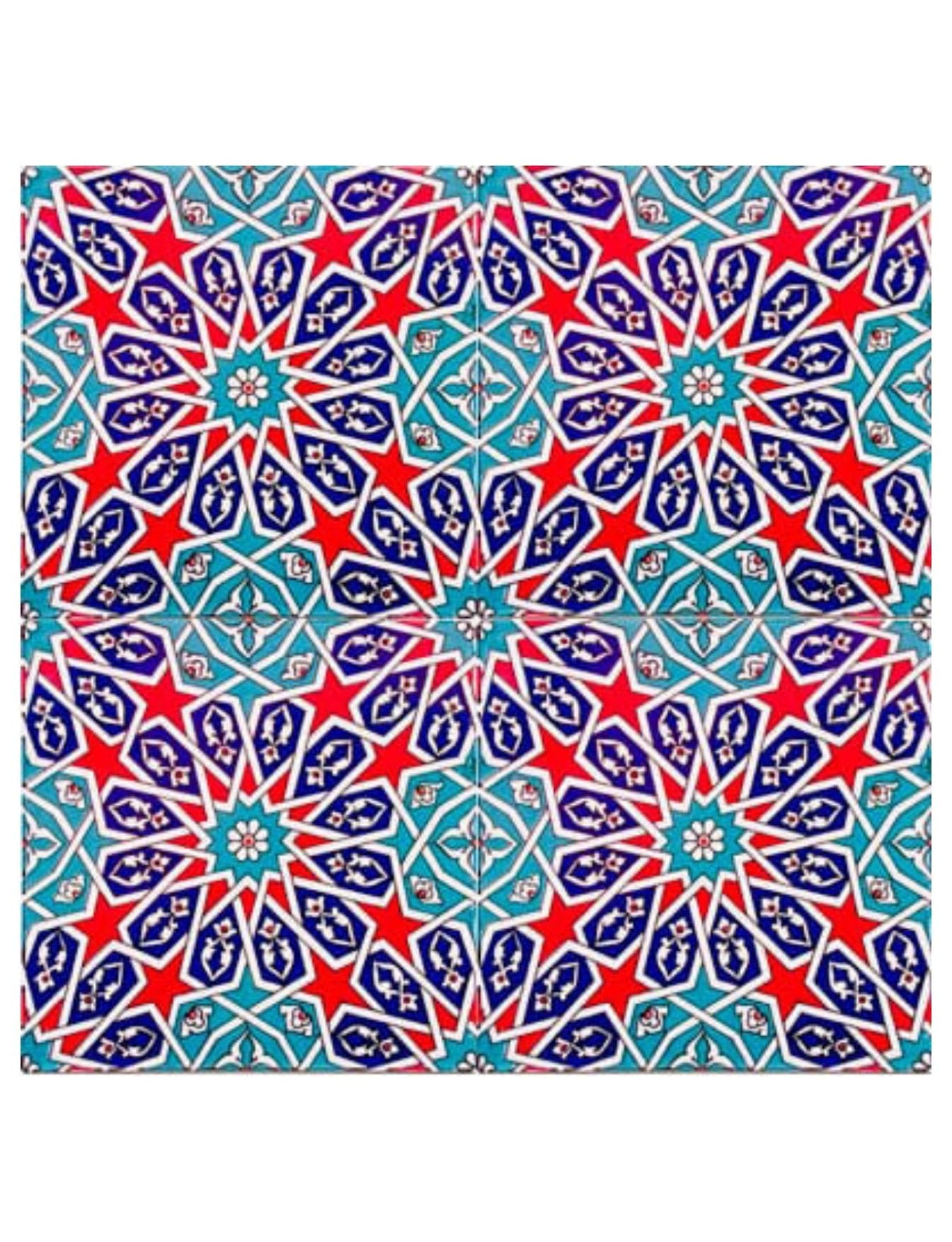 Çini Seramik Karo 20x20 -19, Cami Çinisi Fiyatları, Kütahya Çini Dekor, 