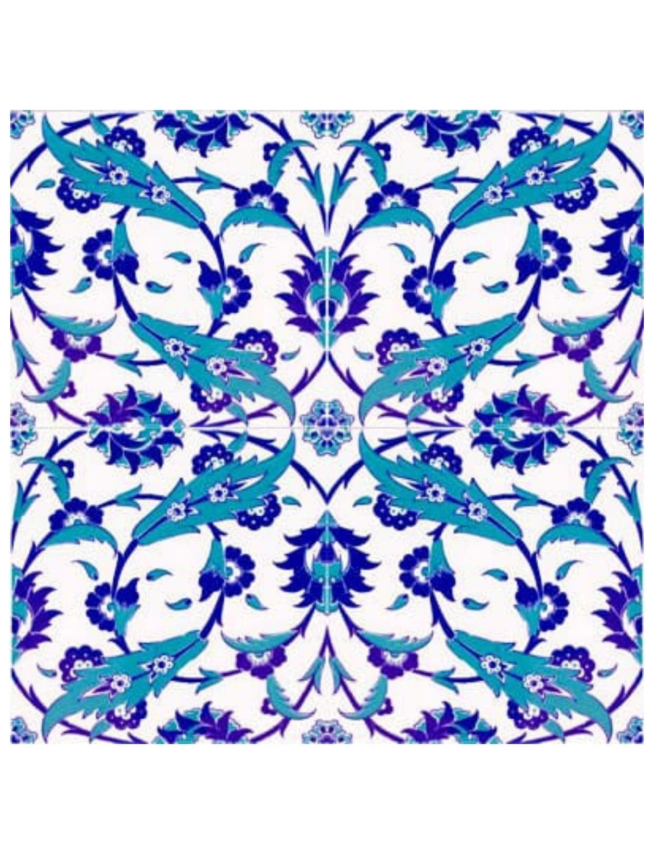 Çini Seramik Karo 20x20 -20, Kütahya Çini, Çini Metre Kare Fiyatları, Kütahya Çini Dekor,