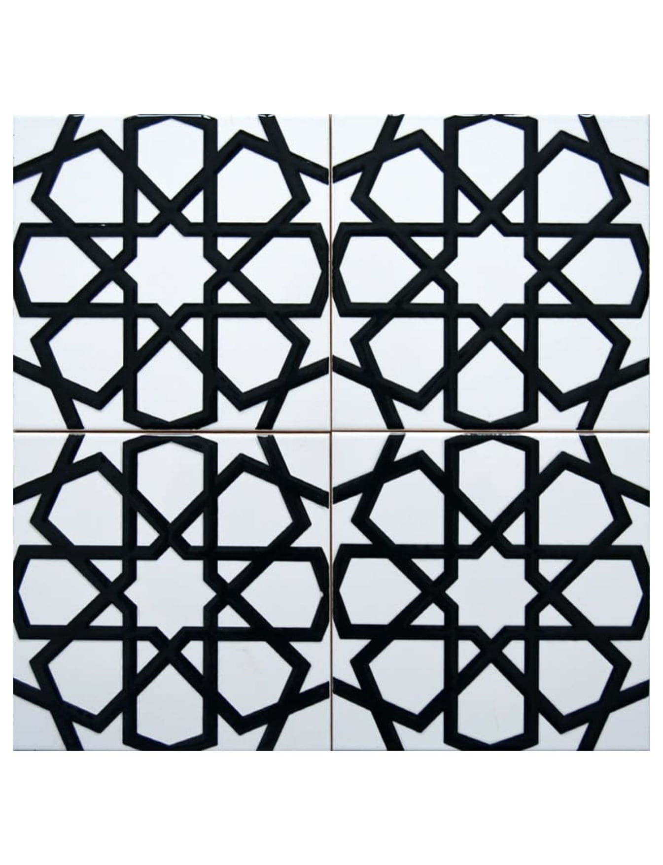 Çini Seramik Karo 20x20 -21, Cami Çinileri Geometri, Cami Çini Ustası, Kütahya Çini Dekor,