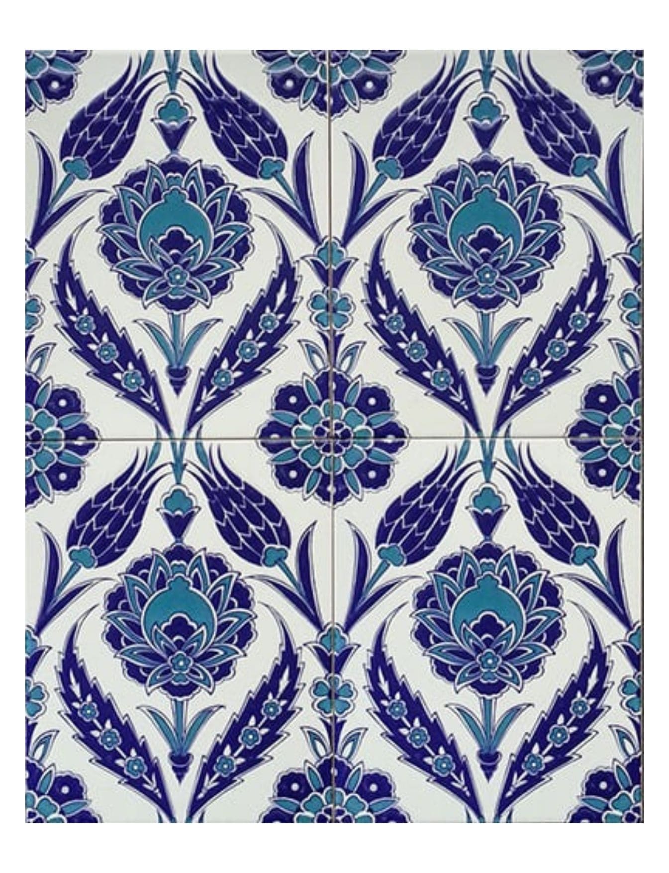 Çini Seramik Karo 20x25 -02, Cami Çinileri, Cami Çini, Kütahya Çini Dekor,