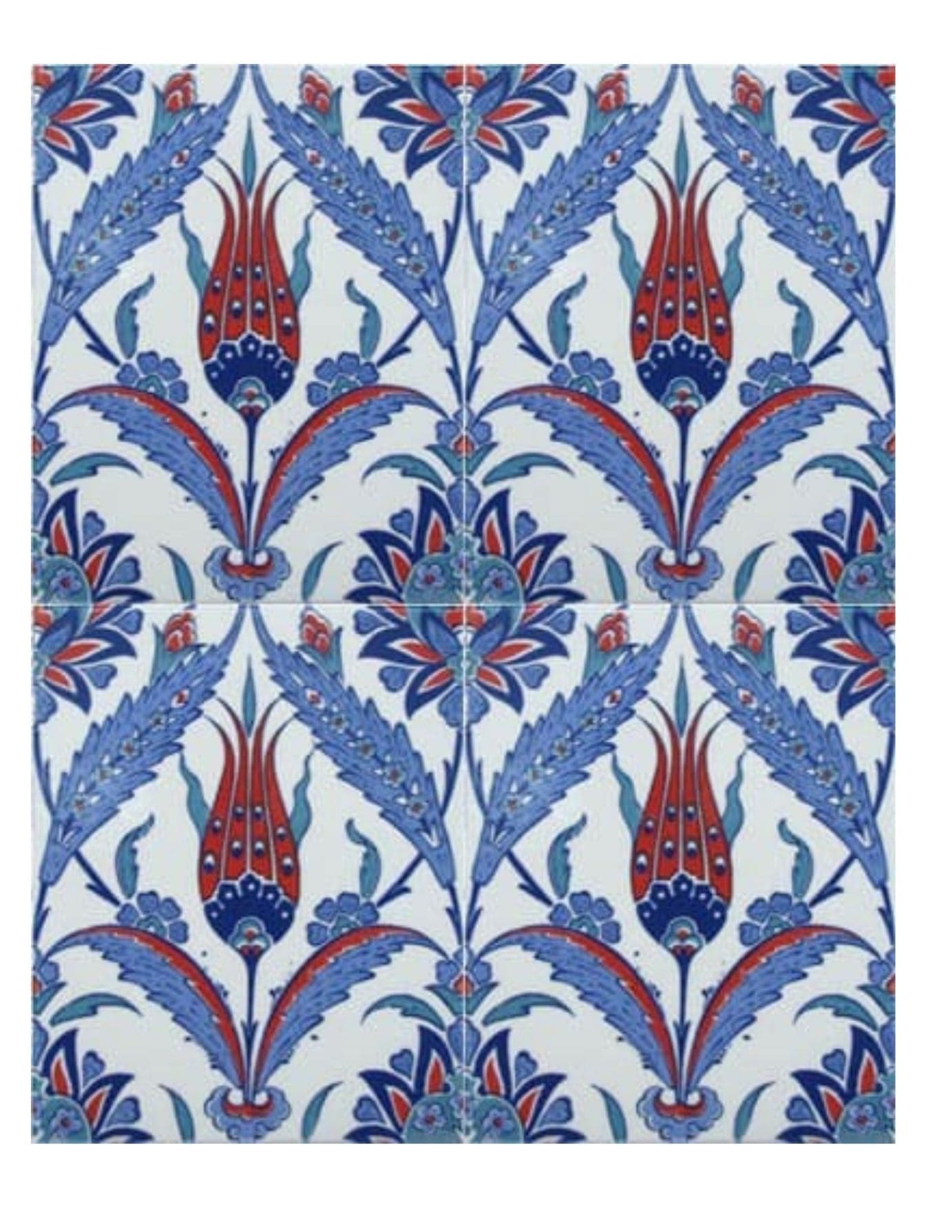 Çini Seramik Karo 20x25 -03, Kütahya Çini, Kütahya Cami Çini, Kütahya Çini Dekor, 