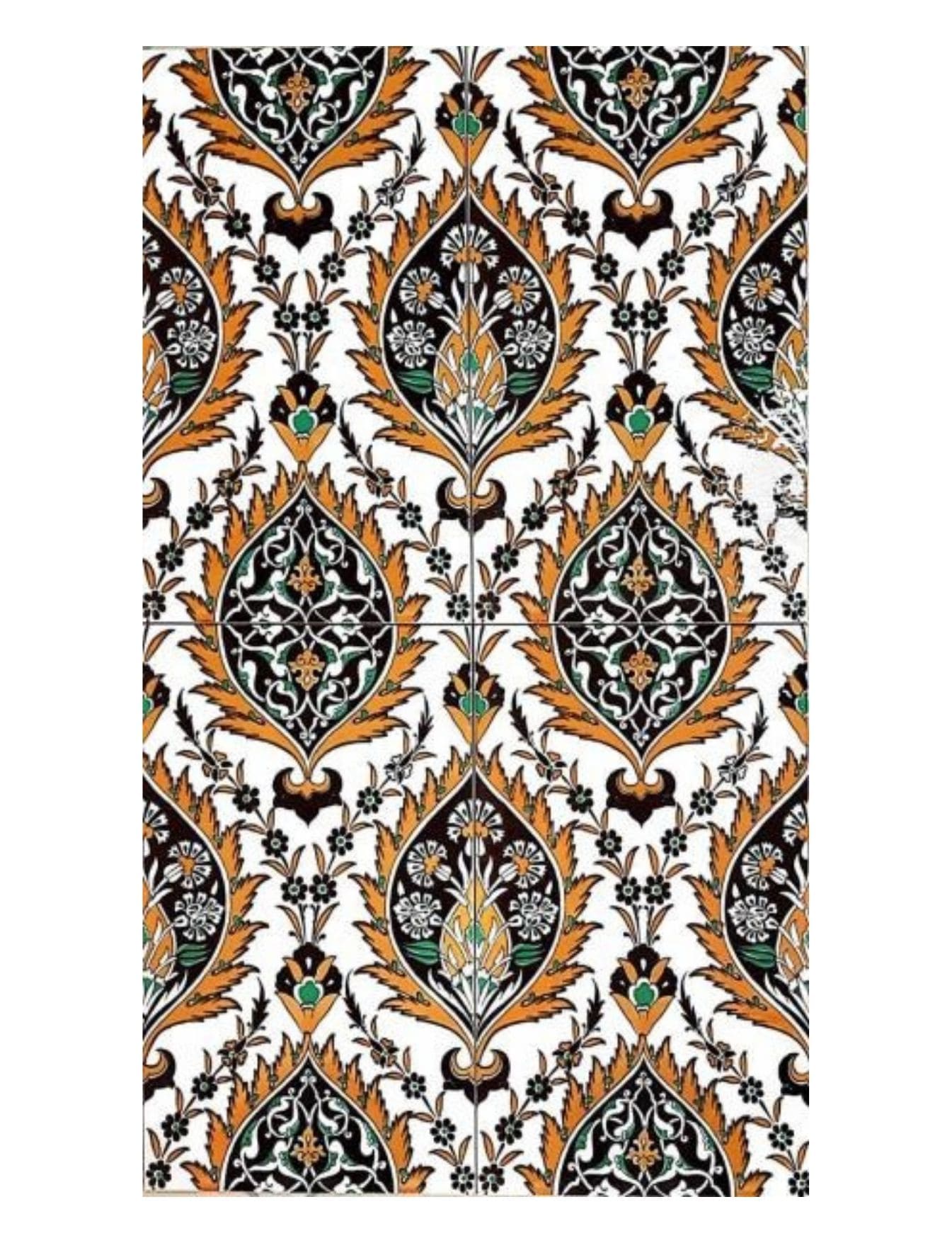 Çini Karo Seramik 25x40 -15, Cami Fayansları, Cami Fayansı,