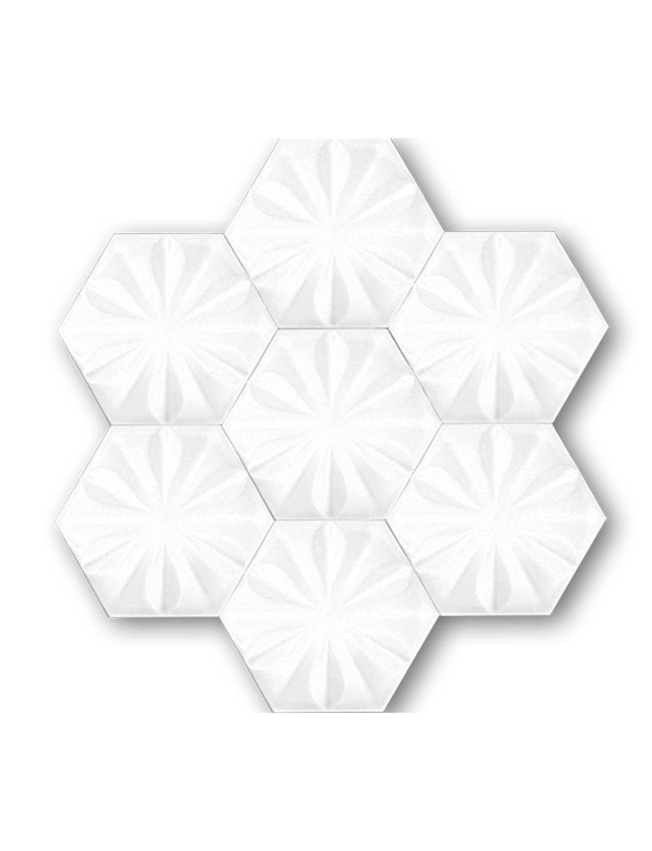 Altıgen Seramik Çini Karo - 11, Altıgen cafe seramik, Kütahya Çini, Dekor,