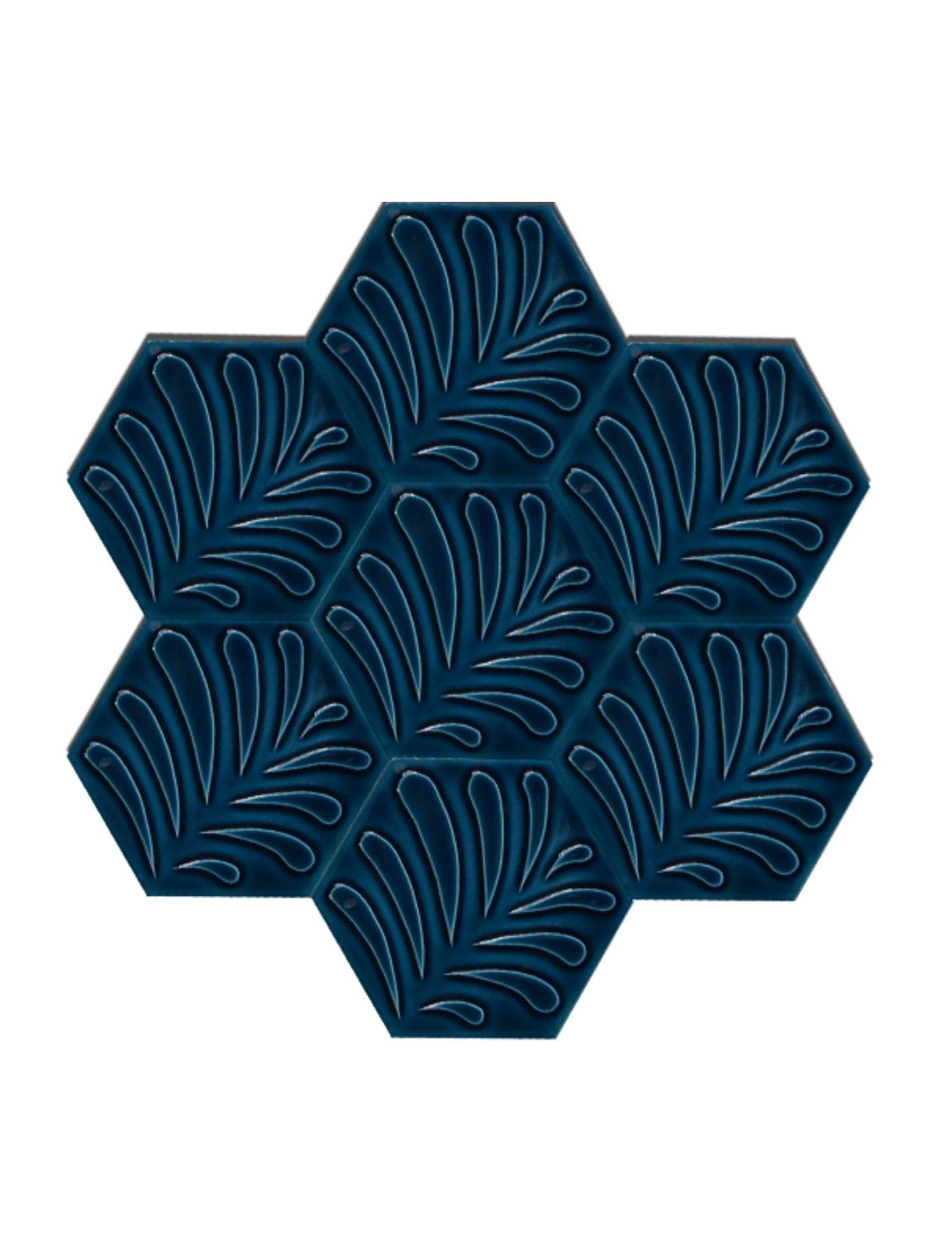 Altıgen Seramik Çini Karo - 02,  Altıgen Seramik, Kütahya Çini, Dekor,