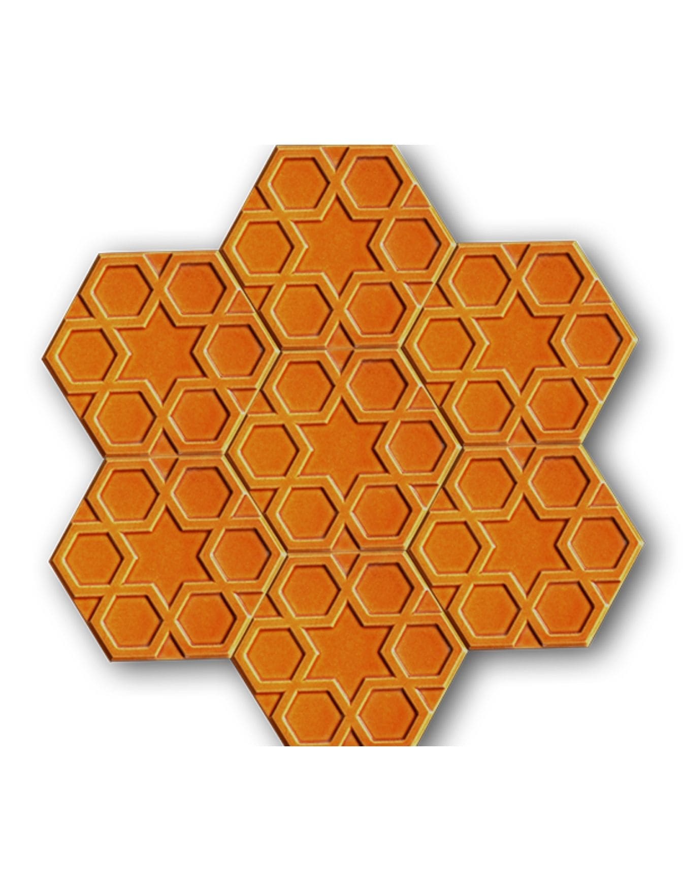 Altıgen Seramik Çini Karo - 28, Bar Seramik Modelleri, Altıgen karo, Altıgen çini karo,