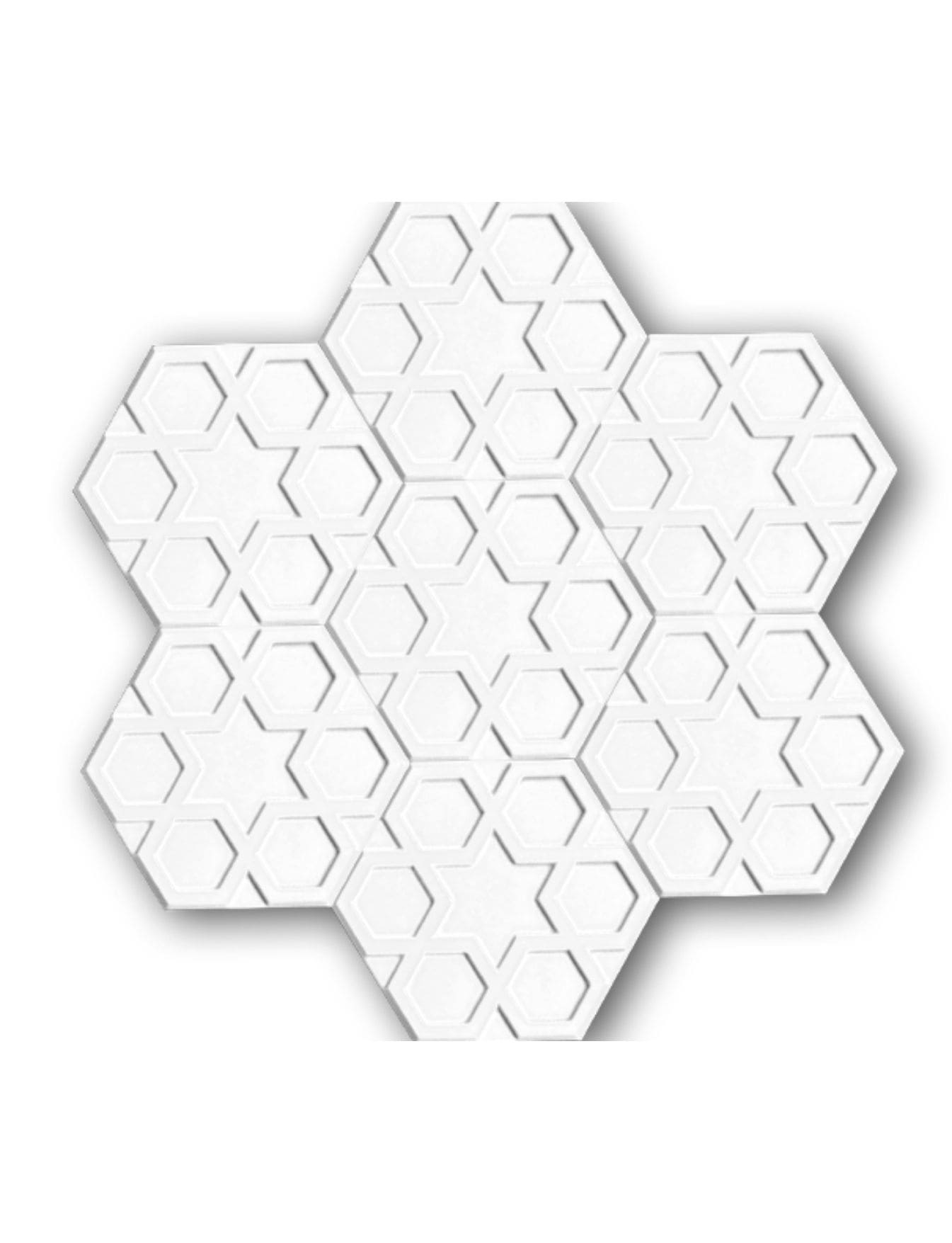 Altıgen Seramik Çini Karo - 29, Cafe Bar Seramikleri, Altıgen Pastane Seramik, Kütahya Çini Dekor,