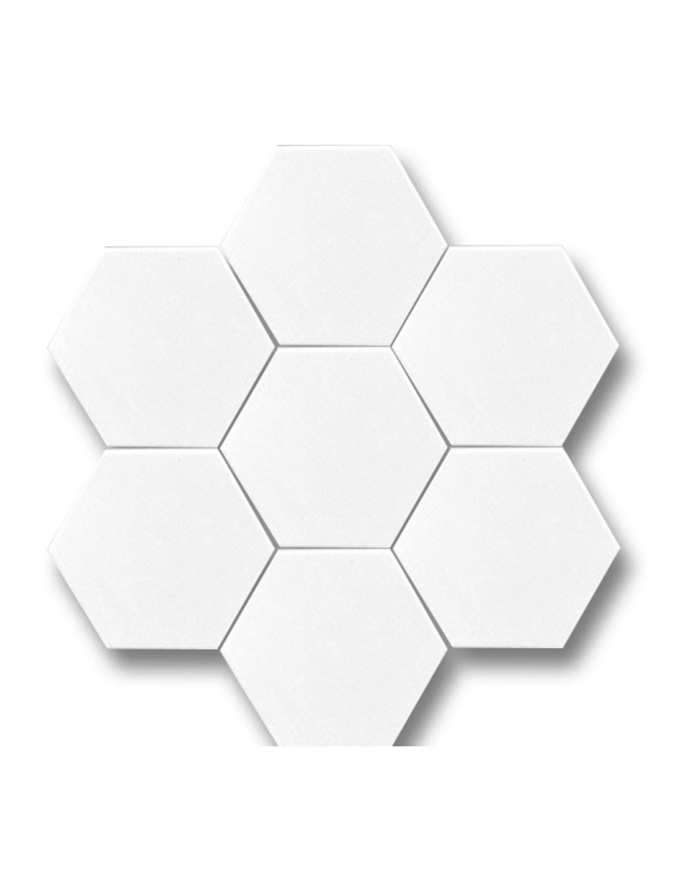 Altıgen Seramik Çini Karo - 40, Altıgen Zemin Seramik, Altıgen Yer Karosu, Kütahya Çini Dekor,