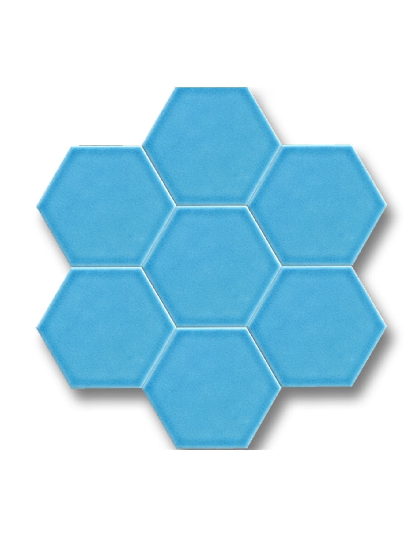 Altıgen Seramik Çini Karo - 49, Altıgen Banyo Fayansı, Çini Karo Modelleri, Kütahya Çini Dekor,