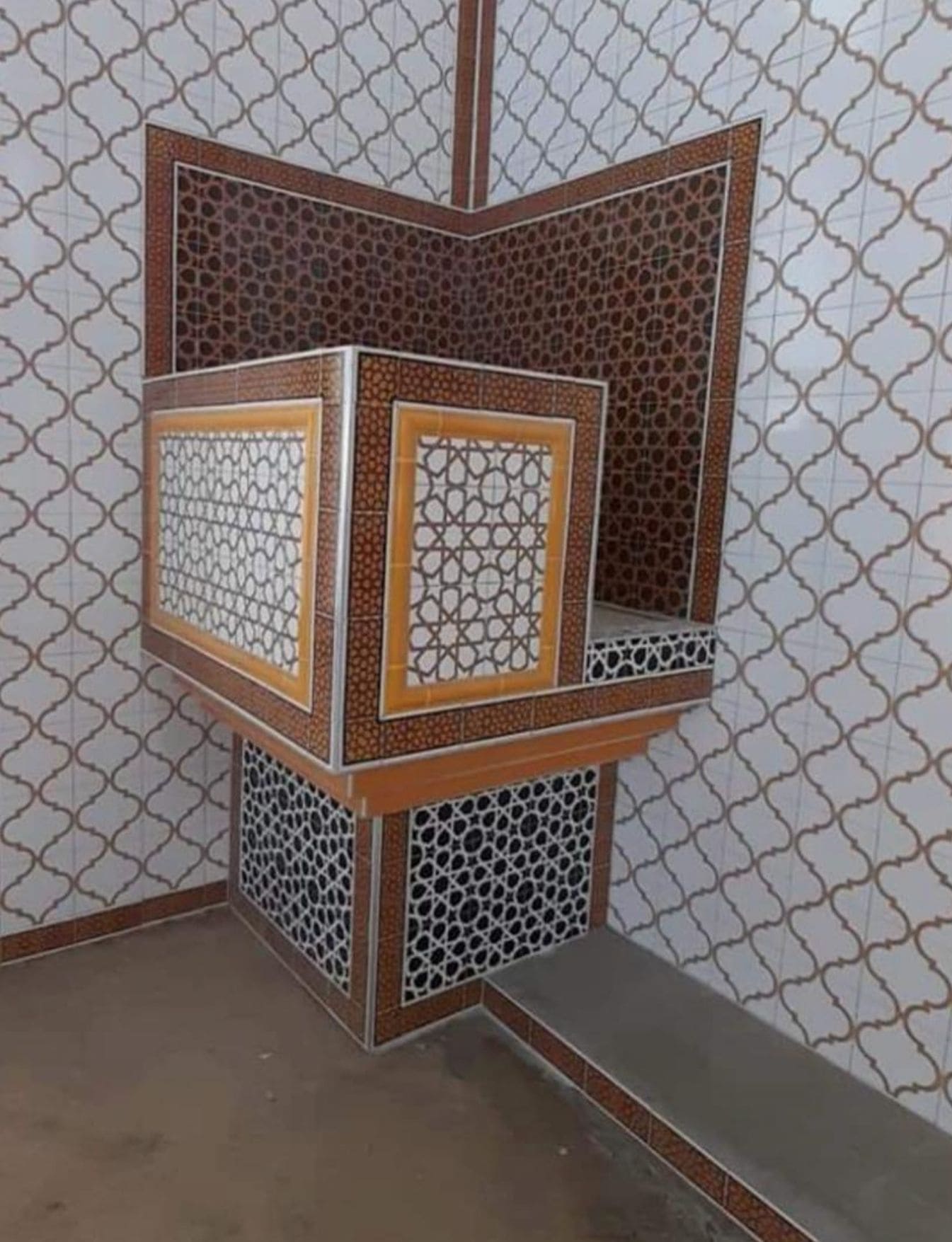 Vaaz Kürsüsü -01, Kütahya çini dekor, Vaiz kürsü modelleri,