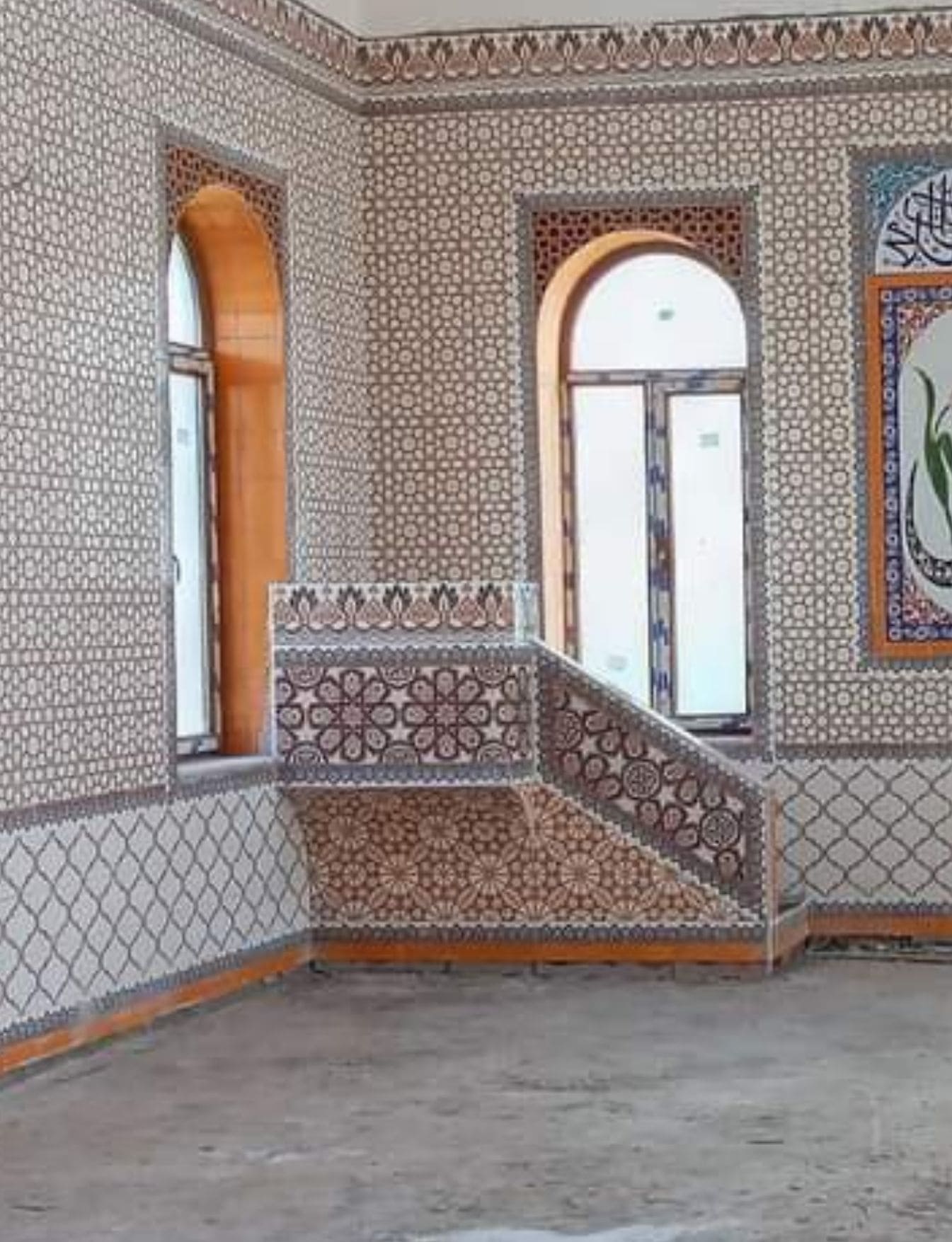 Vaaz Kürsüsü -10, Vaaz kürsü modelleri, Kütahya Çini Dekor, 