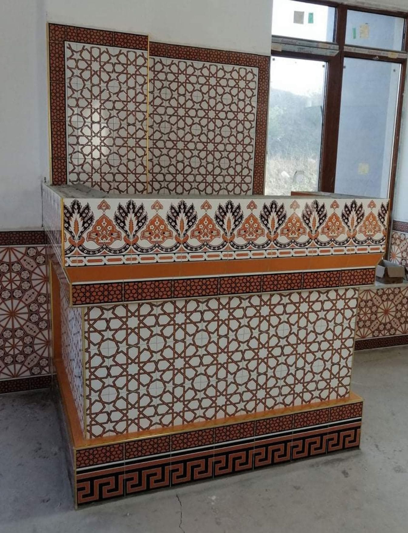 Vaaz Kürsüsü -11, Vaaz kürsü fiyatları, Kütahya Çini Dekor, 