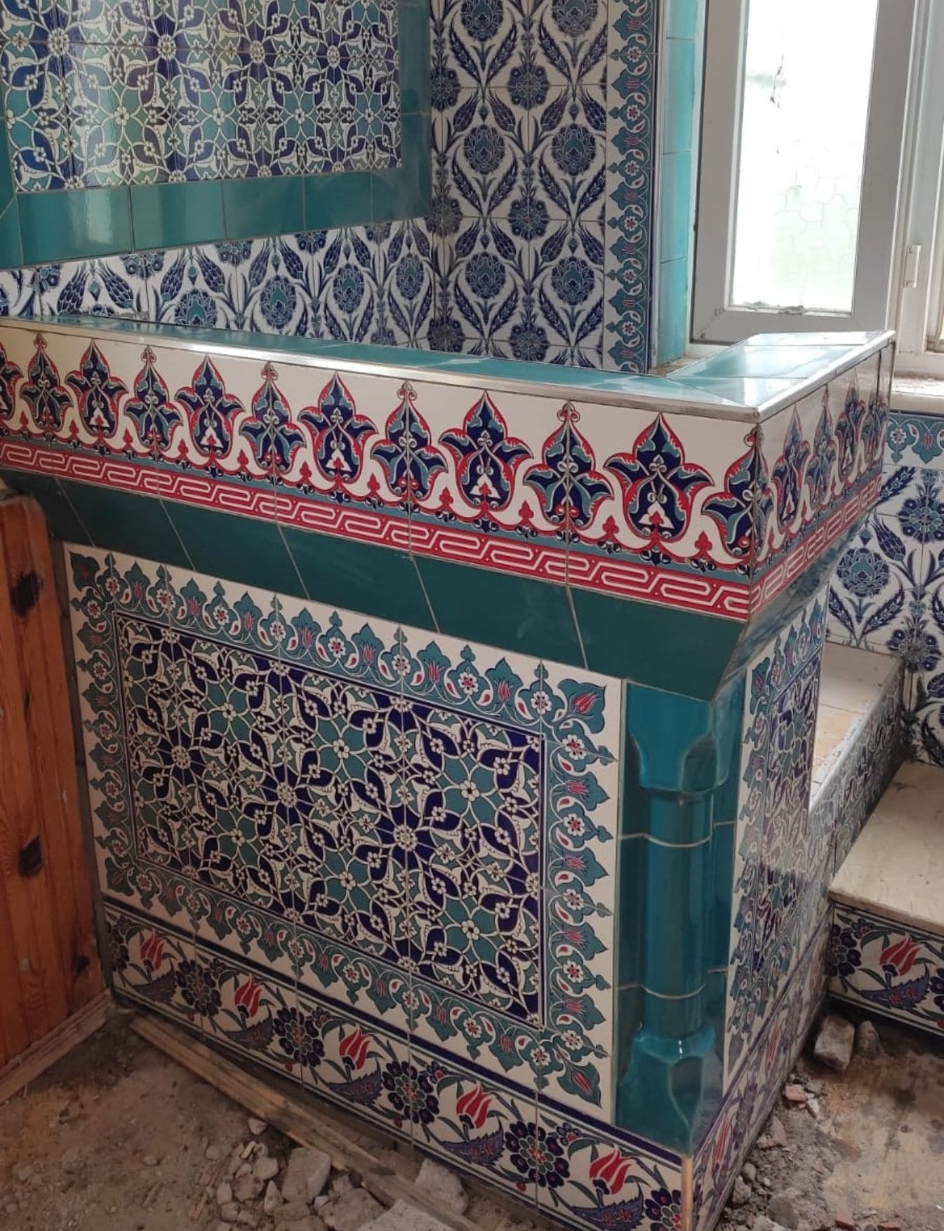 Vaaz Kürsüsü -17, Vaaz kürsü fiyatları modelleri, Kütahya çini dekor,