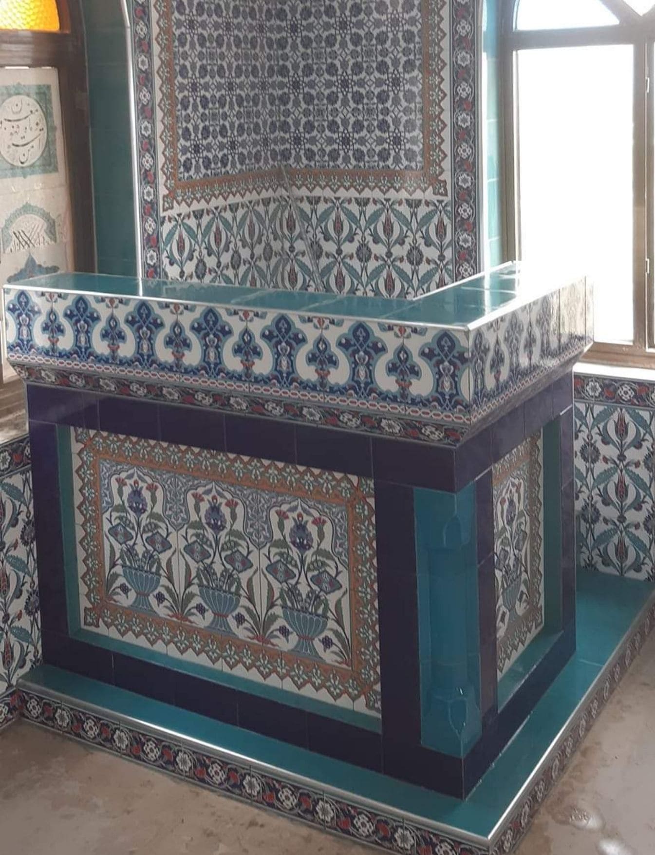 Vaaz Kürsüsü -19, Vaaz kürsüsü fiyatları, Kütahya çini dekor,