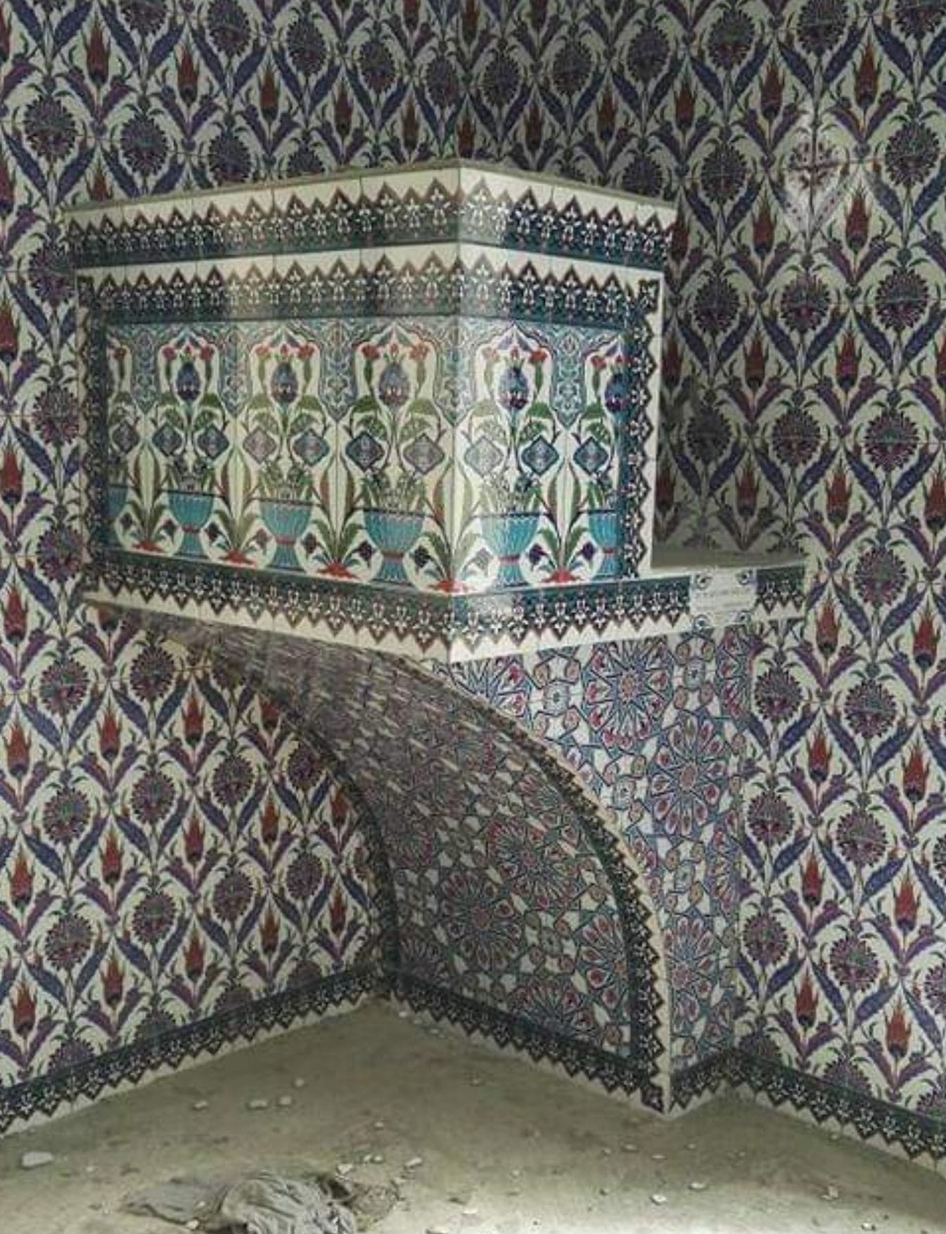 Vaaz Kürsüsü -21, Cami vaaz kürsüsü fiyatları, Kütahya çini dekor,