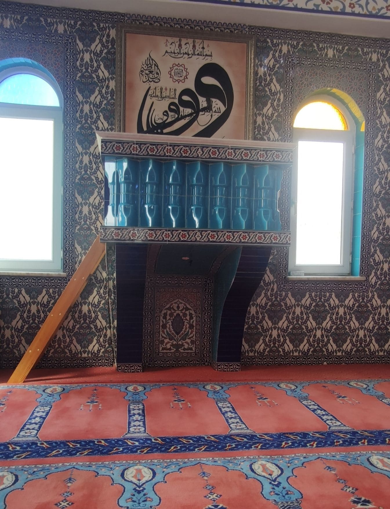 Vaaz Kürsüsü -22, Kürsü modelleri, Kütahya çini dekor,