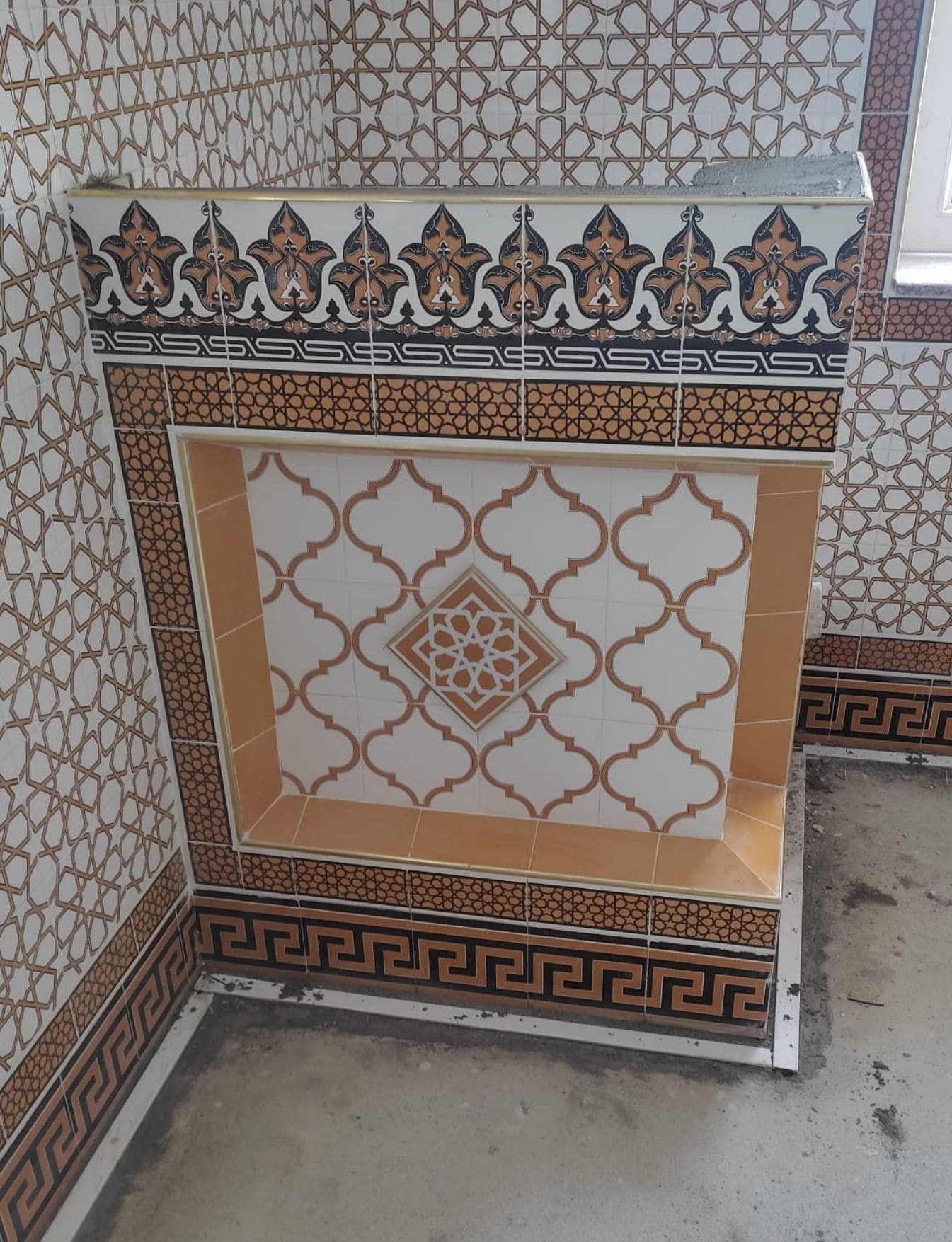 Vaaz Kürsüsü -09, Cami kürsü fiyatları, Kütahya Çini Dekor,