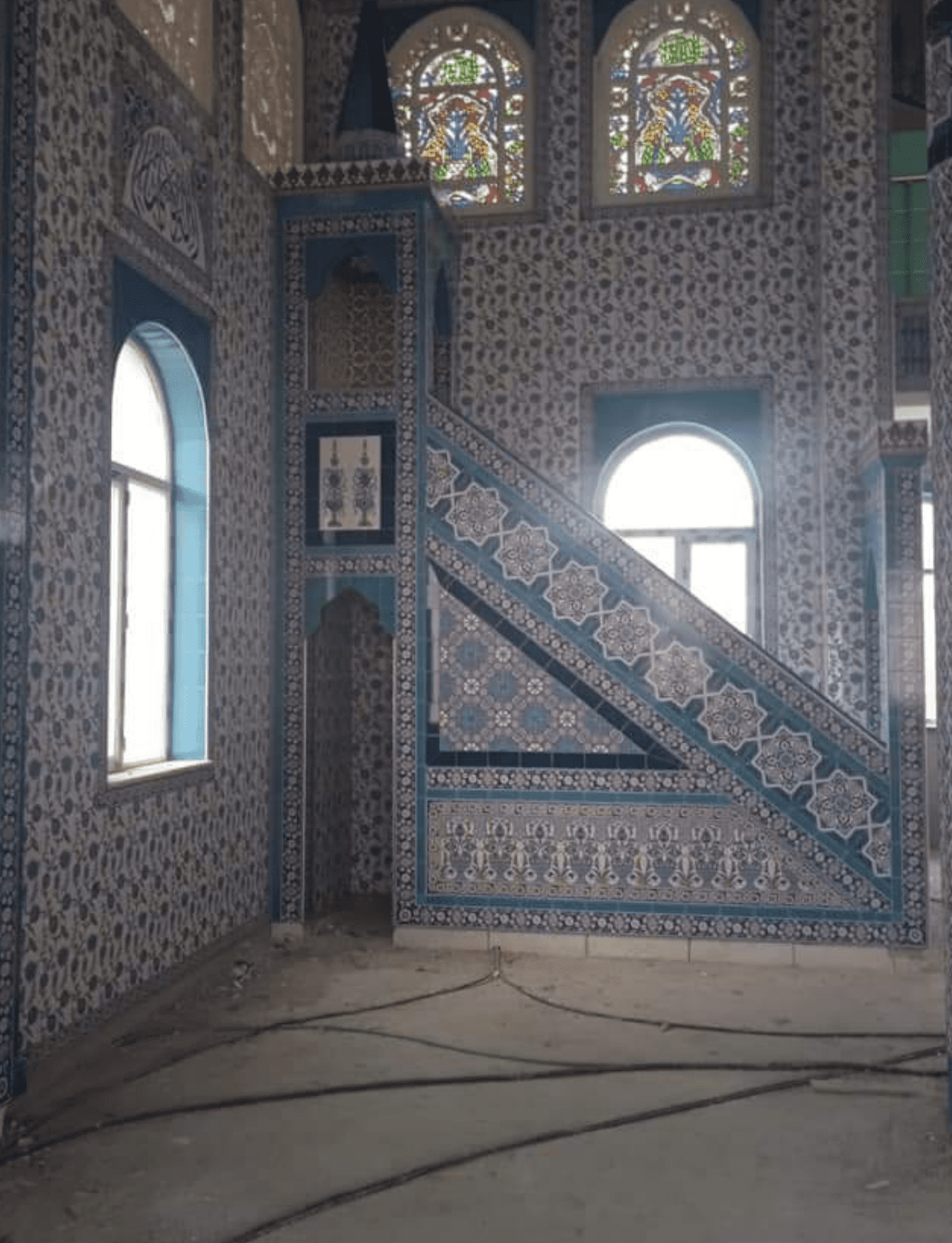 Minber -54, Çini Minber 340x470, Minber Çini, Minber Çinileri, Kütahya Çini Dekor, 