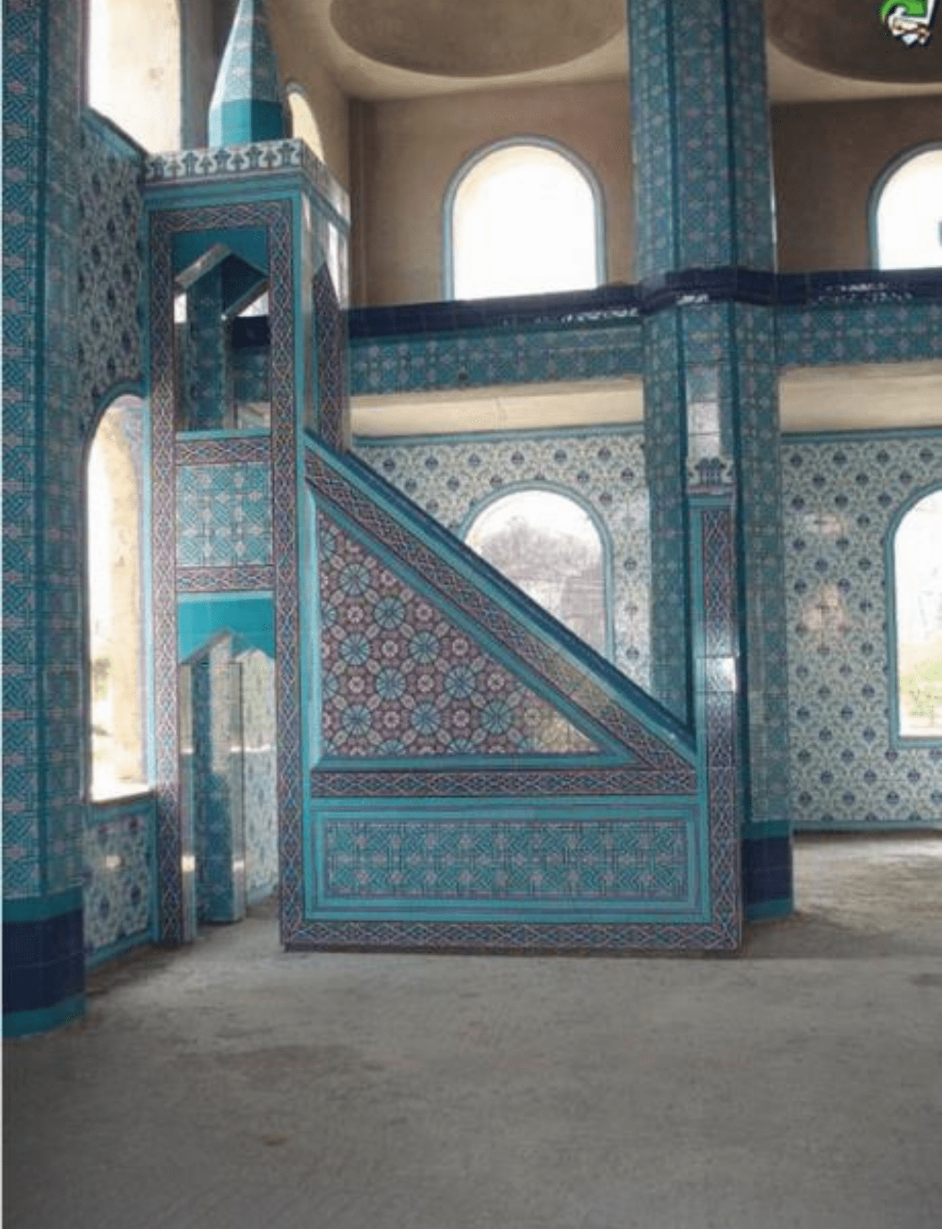 Minber -76, Cami Minber Klasik Çini, Kütahya Çini Dekor,