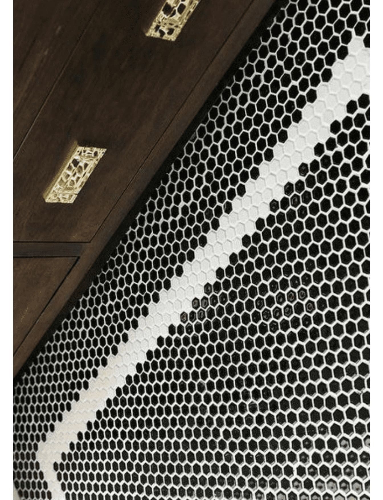 Cami Seramik -45, Fileli Altıgen Hexagon Seramik, Kütahya Çini Dekor, 