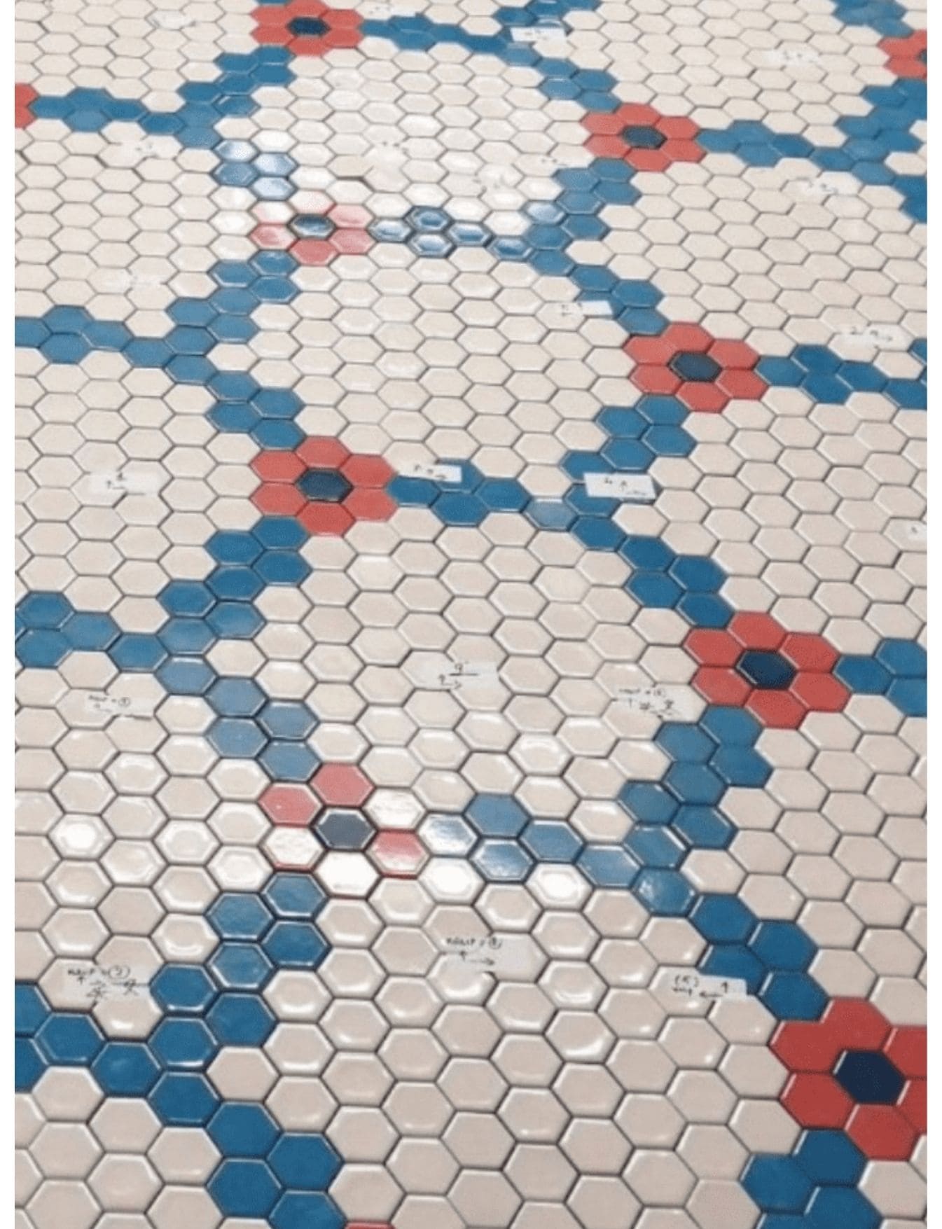 Cami Seramik -46, Cami Fayans Fiyatları, Fileli Altıgen Seramikleri, Kütahya Çini Seramik, 